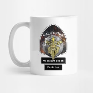 Moonlight Beach Encinitas California Highway One Biker Mug